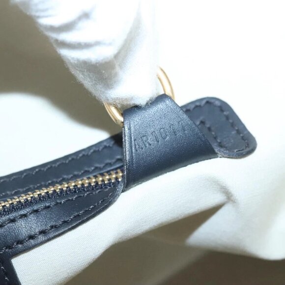 LOUIS VUITTON Monogram Mini Alma Haut Hand Bag Blue M92202 LV Auth - Picture 3 of 15